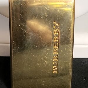 Vintage Burberry Gold Tone Brass Belt Buckle Made in Italy - Authentic